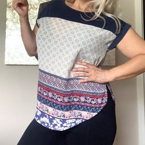 Casual print top
